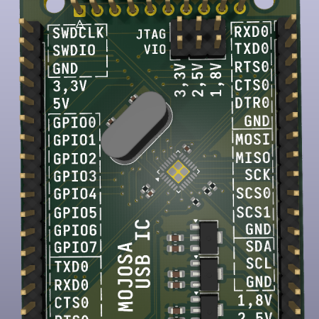 (Тест) Mojosa USB IC (JTAG/SPI/I2C/UARTx2/GPIO)